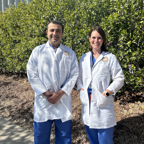 Anushirvan Minokadeh, M.D., Fellowship Program Director and Sarah Ellis, MD, Associate Program Director